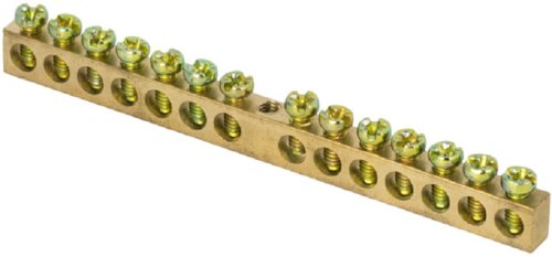 Шина EKF PROxima PEN "земля-ноль" 6х9мм 14/1 14 групп крепление по центру картинка 